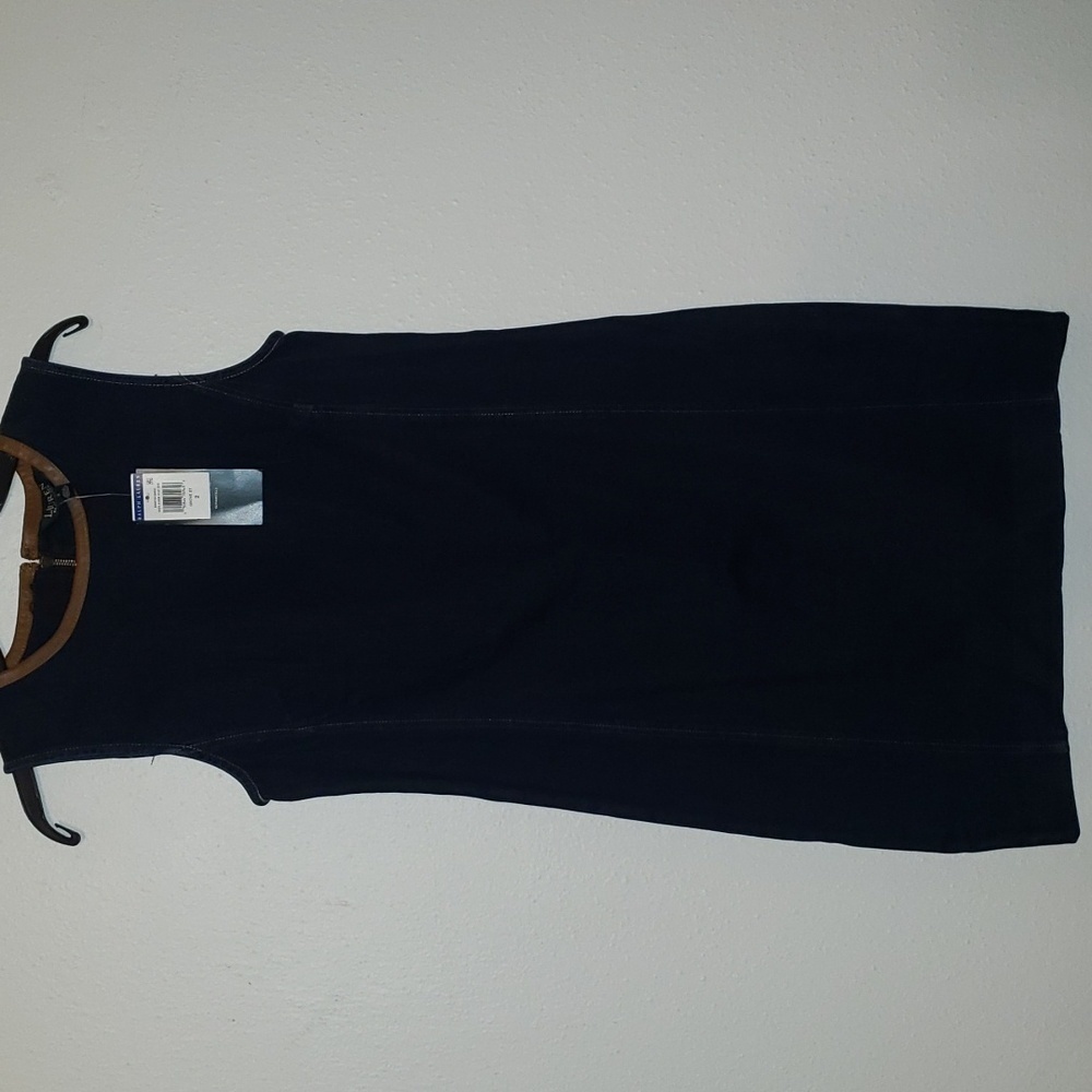 Ralph Lauren Denim Grove St Sleeveless Blue Jean Sheath Dress